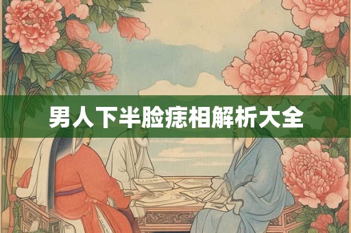 男人下半脸痣相解析大全