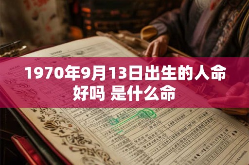 1970年9月13日出生的人命好吗 是什么命