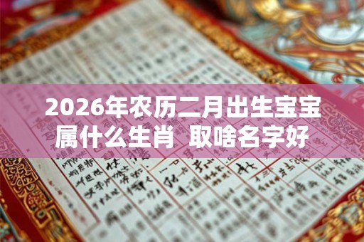 2026年农历二月出生宝宝属什么生肖  取啥名字好