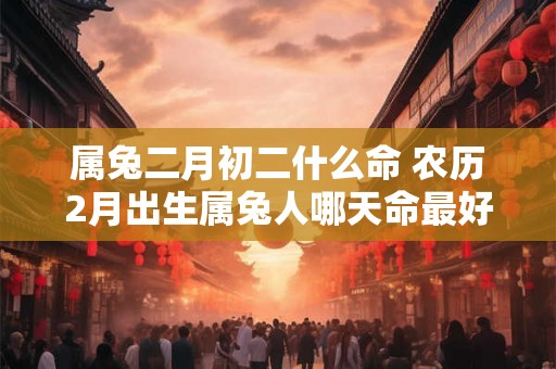 属兔二月初二什么命 农历2月出生属兔人哪天命最好