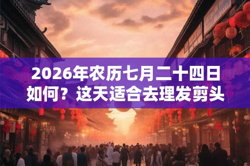 2026年农历七月二十四日如何？这天适合去理发剪头发吗？