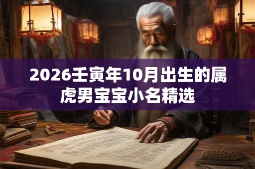 2026壬寅年10月出生的属虎男宝宝小名精选 2026壬寅年10月出生的属虎男宝宝小名精选