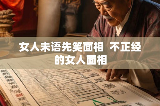 女人未语先笑面相 不正经的女人面相 女人未语先笑面相 不正经的女人面相