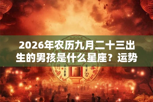 2026年农历九月二十三出生的男孩是什么星座？运势详解