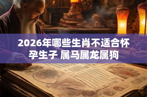 2026年哪些生肖不适合怀孕生子 属马属龙属狗 2026年哪些生肖不适合怀孕生子 属马属龙属狗