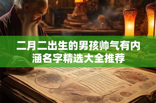 二月二出生的男孩帅气有内涵名字精选大全推荐