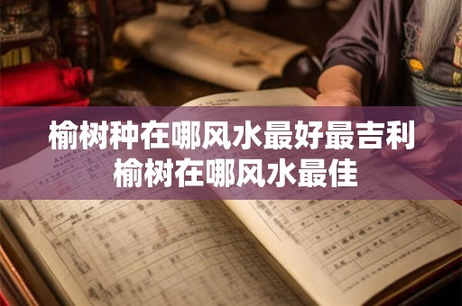 榆树种在哪风水最好最吉利 榆树在哪风水最佳