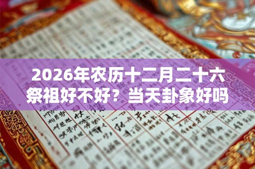 2026年农历十二月二十六祭祖好不好？当天卦象好吗？