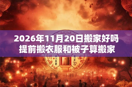 2026年11月20日搬家好吗 提前搬衣服和被子算搬家吗