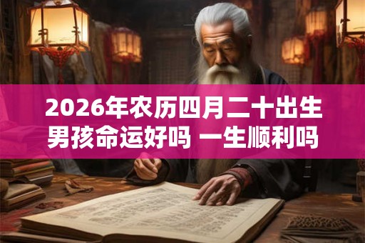 2026年农历四月二十出生男孩命运好吗 一生顺利吗 2026年农历四月二十出生男孩命运好吗 一生顺利吗