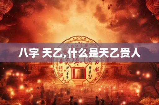 八字 天乙,什么是天乙贵人