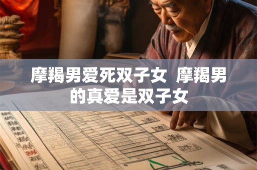 摩羯男爱死双子女  摩羯男的真爱是双子女