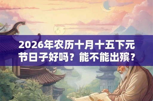 2026年农历十月十五下元节日子好吗？能不能出殡？