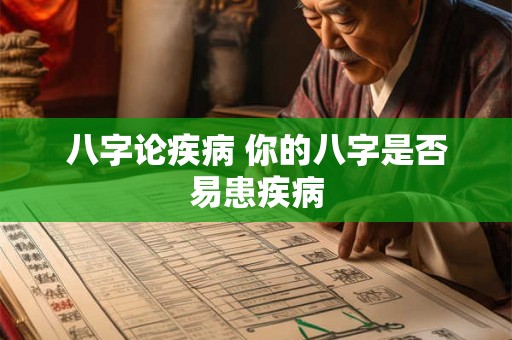 八字论疾病 你的八字是否易患疾病