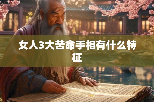 女人3大苦命手相有什么特征 女人3大苦命手相有什么特征