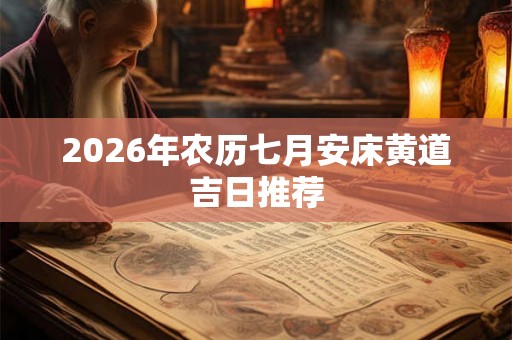 2026年农历七月安床黄道吉日推荐
