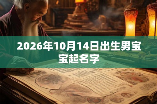 2026年10月14日出生男宝宝起名字