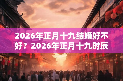 2026年正月十九结婚好不好？2026年正月十九时辰吉凶？