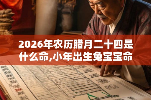 2026年农历腊月二十四是什么命,小年出生兔宝宝命运