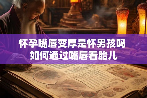 怀孕嘴唇变厚是怀男孩吗 如何通过嘴唇看胎儿