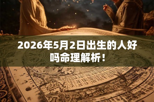 2026年5月2日出生的人好吗命理解析！