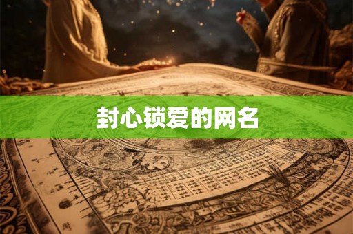 封心锁爱的网名 封心锁爱的网名