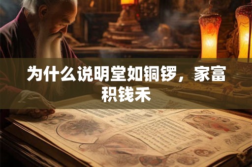 为什么说明堂如铜锣，家富积钱禾
