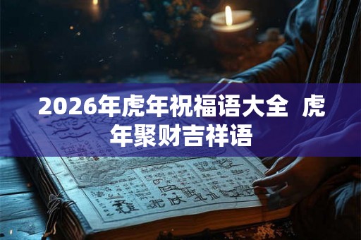 2026年虎年祝福语大全 虎年聚财吉祥语 2026年虎年祝福语大全 虎年聚财吉祥语