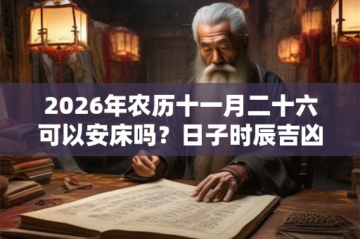 2026年农历十一月二十六可以安床吗？日子时辰吉凶查询？