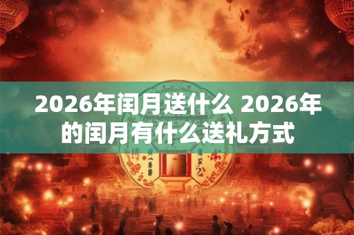 2026年闰月送什么 2026年的闰月有什么送礼方式
