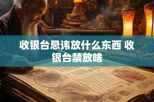 收银台忌讳放什么东西 收银台禁放啥