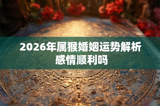 2026年属猴婚姻运势解析 感情顺利吗