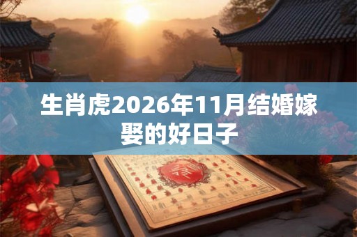 生肖虎2026年11月结婚嫁娶的好日子 生肖虎2026年11月结婚嫁娶的好日子