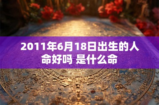 2011年6月18日出生的人命好吗 是什么命 2011年6月18日出生的人命好吗 是什么命