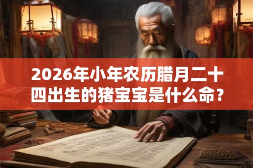 2026年小年农历腊月二十四出生的猪宝宝是什么命？