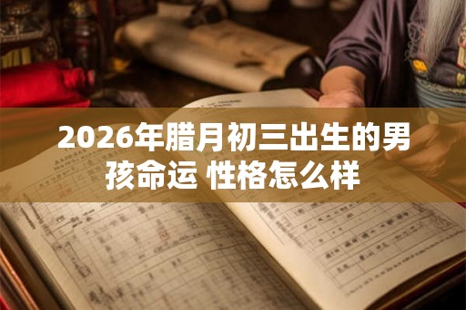 2026年腊月初三出生的男孩命运 性格怎么样 2026年腊月初三出生的男孩命运 性格怎么样