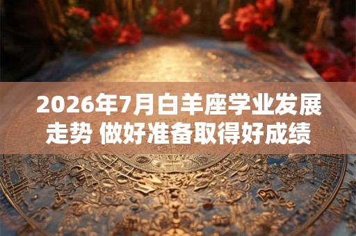 2026年7月白羊座学业发展走势 做好准备取得好成绩