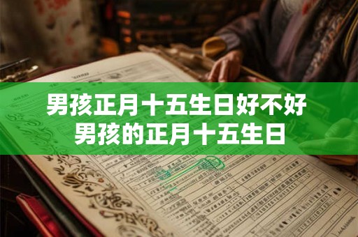 男孩正月十五生日好不好 男孩的正月十五生日