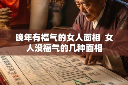 晚年有福气的女人面相  女人没福气的几种面相