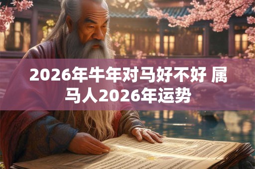 2026年牛年对马好不好 属马人2026年运势