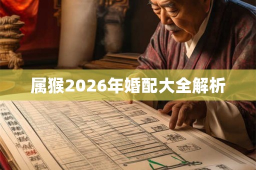 属猴2026年婚配大全解析 属猴2026年婚配大全解析