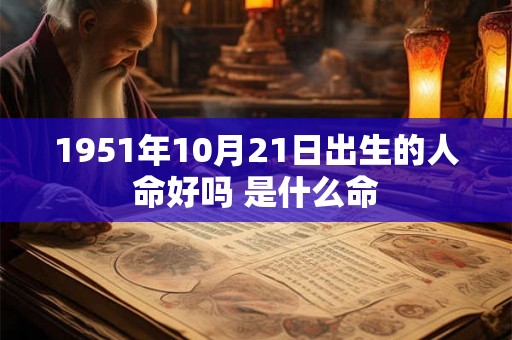 1951年10月21日出生的人命好吗 是什么命