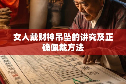 女人戴财神吊坠的讲究及正确佩戴方法