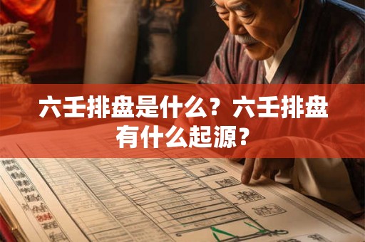 六壬排盘是什么？六壬排盘有什么起源？