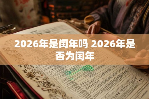 2026年是闰年吗 2026年是否为闰年