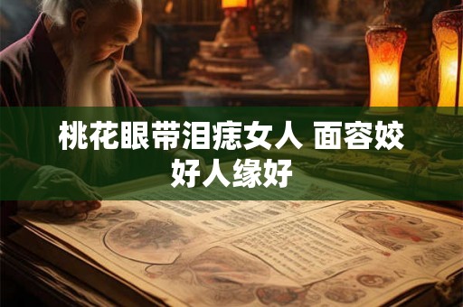 桃花眼带泪痣女人 面容姣好人缘好