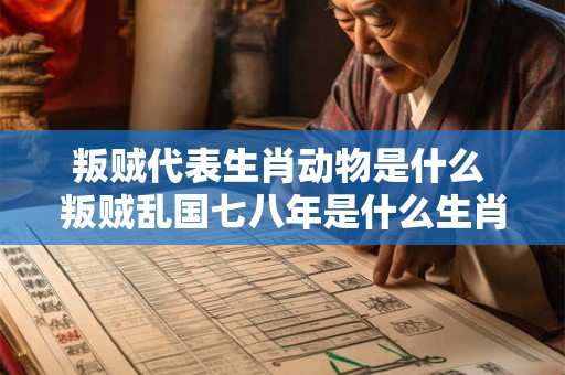 叛贼代表生肖动物是什么 叛贼乱国七八年是什么生肖 叛贼代表生肖动物是什么 叛贼乱国七八年是什么生肖