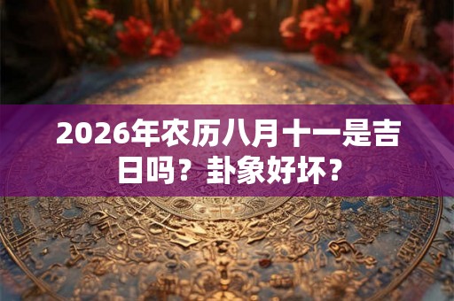 2026年农历八月十一是吉日吗？卦象好坏？