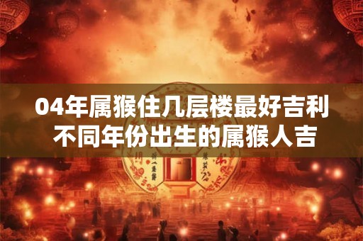 04年属猴住几层楼最好吉利 不同年份出生的属猴人吉凶方位