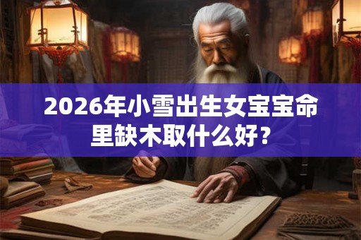 2026年小雪出生女宝宝命里缺木取什么好？
